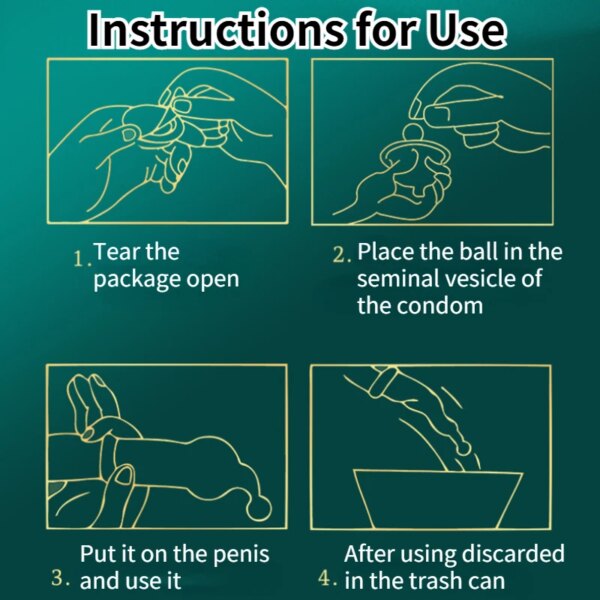 1 boîte OLO Sex Fun préservatifs à pointes jouets sexuels pour hommes 18 + préservatifs Ultra-minces Stimulation du point G manchon du pénis avec balle Sexshop adulte – Image 5
