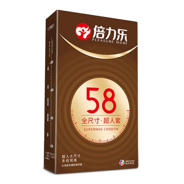 Préservatifs de grande taille 10 pièces, jouets sexuels XXXL, fournitures de contraception de la vie sexuelle sûre pour hommes, manches de pénis ultra-fines et lisses – Image 3
