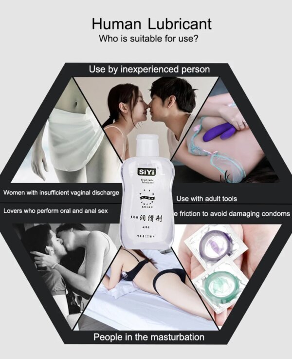 120ML 215ML lubrifiants pour le sexe à base d'eau amour Gel lubrification sexe Anal vagin Massage lubrifiant intime pour adultes Gay Couples jeu – Image 5