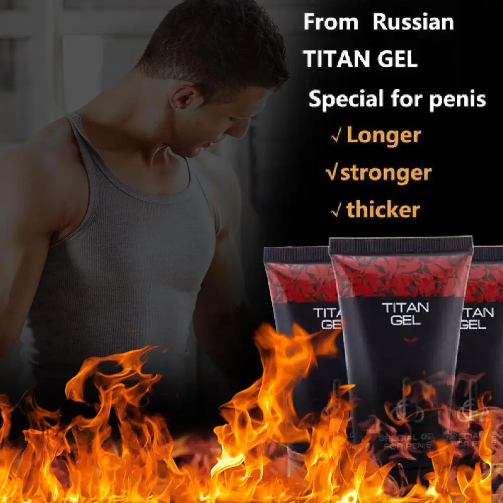 Gel d'agrandissement du pénis masculin, 50ml, pour Titan, grosse bite, érection, produits sexuels aphrodisiaques, Massage du coq, rehausseur, soins sexuels pour adultes