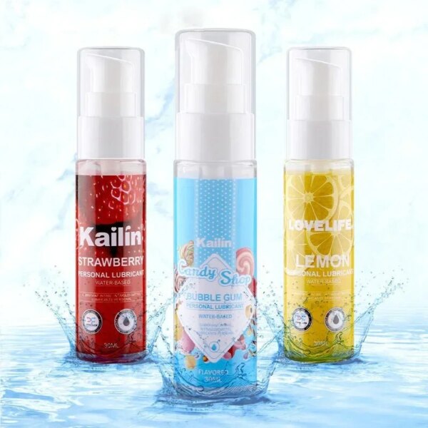Lubrifiant comestible à saveur de fraise, 30ml, pour sexe Anal, Vaginal, Oral, huile lubrifiante en Silicone, produits sexuels pour adultes, Gel de Massage corporel – Image 3