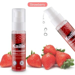 Lubrifiant comestible à saveur de fraise, 30ml, pour sexe Anal, Vaginal, Oral, huile lubrifiante en Silicone, produits sexuels pour adultes, Gel de Massage corporel