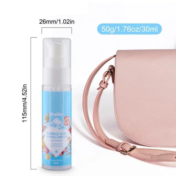 Lubrifiant comestible à saveur de fraise, 30ml, pour sexe Anal, Vaginal, Oral, huile lubrifiante en Silicone, produits sexuels pour adultes, Gel de Massage corporel – Image 6