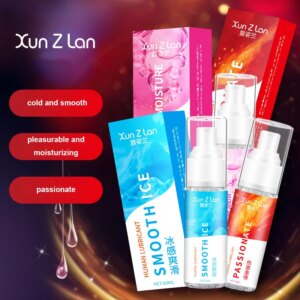 Lubrifiant chaud glacé de 60 ml – Formule à base d'eau pour le jeu anal, sensations sensuelles de glace et de chaleur avec des jouets sexuels