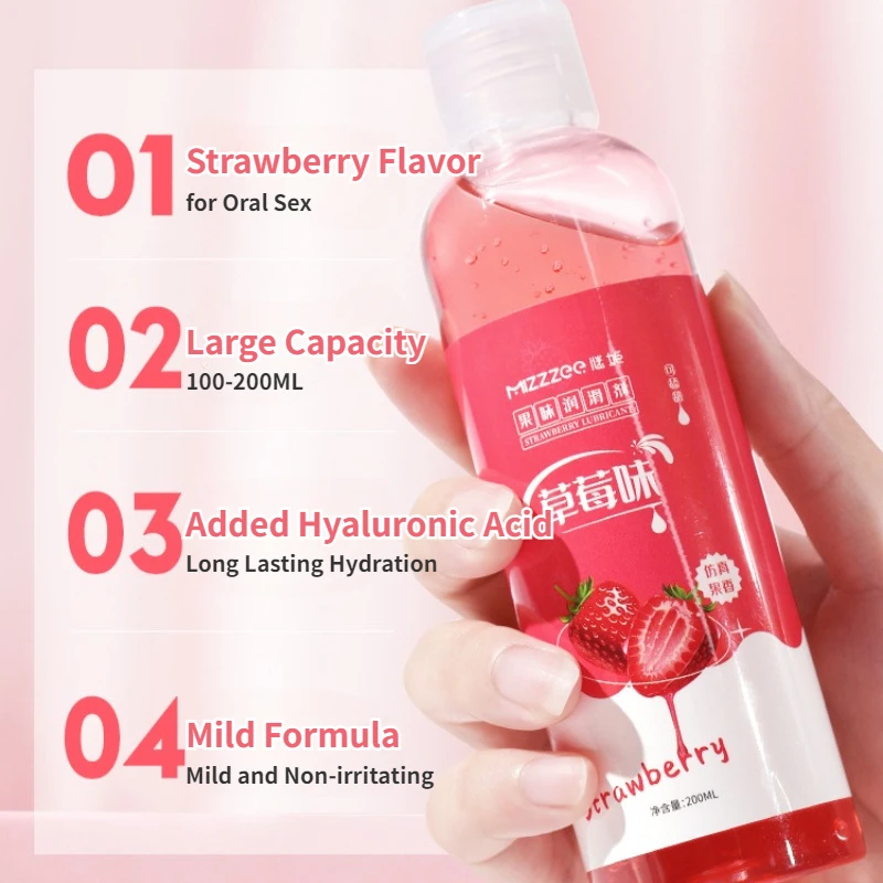 Lubrifiant à saveur fruitée liable pour adultes, sexe Chev, lubrification Harvey, jouets sexuels, lubrification vaginale et anale, 18 +, 100 ml, 200ml