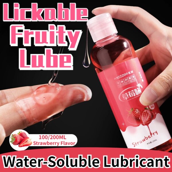 Lubrifiant à saveur fruitée liable pour adultes, sexe Chev, lubrification Harvey, jouets sexuels, lubrification vaginale et anale, 18 +, 100 ml, 200ml