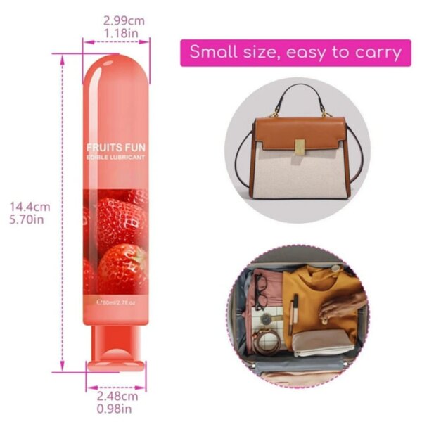 200ml saveur de Fruit jouet sexuel pour femmes hommes lubrifiant sexe à base d'eau myrtille fraise pêche huile sexuelle Gel Anal Vaginal adultes 18 – Image 6