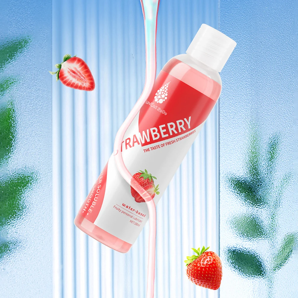 200ml saveur de Fruit jouet sexuel pour femmes hommes lubrifiant sexe à base d'eau myrtille fraise pêche huile sexuelle Gel Anal Vaginal adultes 18