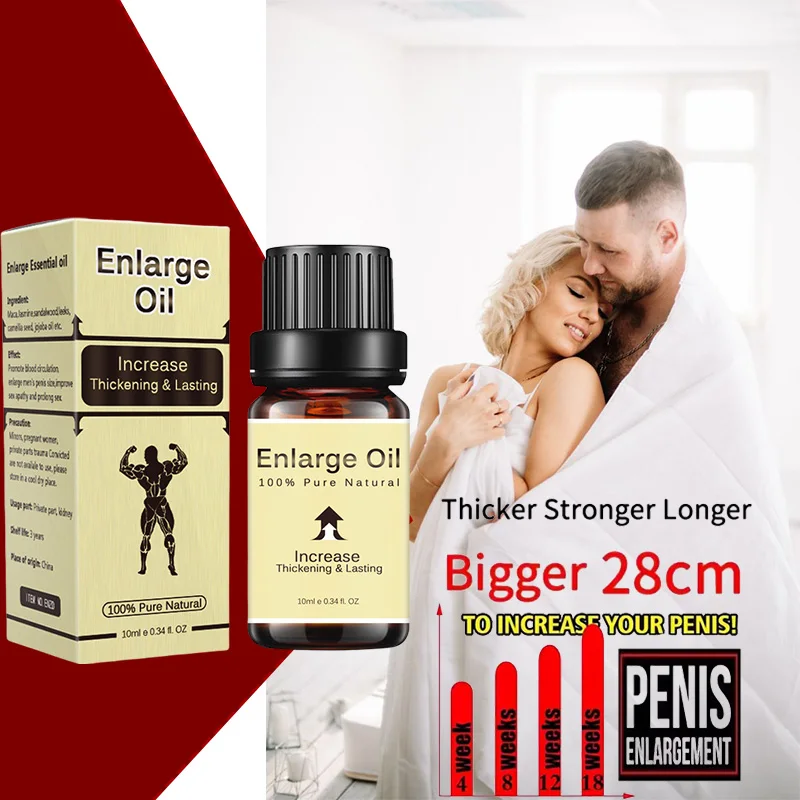 Huile d'agrandissement du pénis pour grosse bite, Gel sexuel pour augmenter le retard masculin, huile d'érection pour la croissance des hommes, produits épais pour adultes
