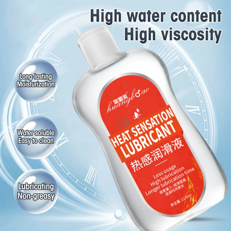 Lubrifiant thermique à base d'eau huile sexuelle Massage de Masturbation huile de cul Anal lubrifiant pour le corps humain pour le sexe 215 ml