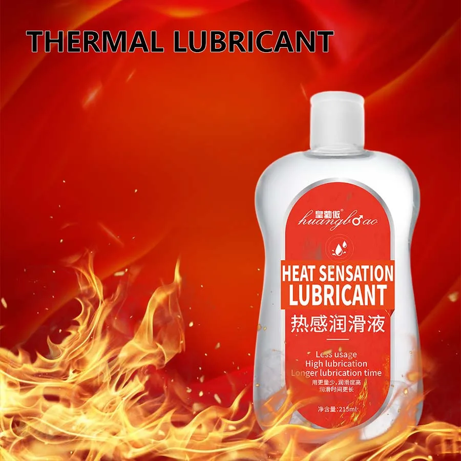 Lubrifiant thermique à base d'eau huile sexuelle Massage de Masturbation huile de cul Anal lubrifiant pour le corps humain pour le sexe 215 ml