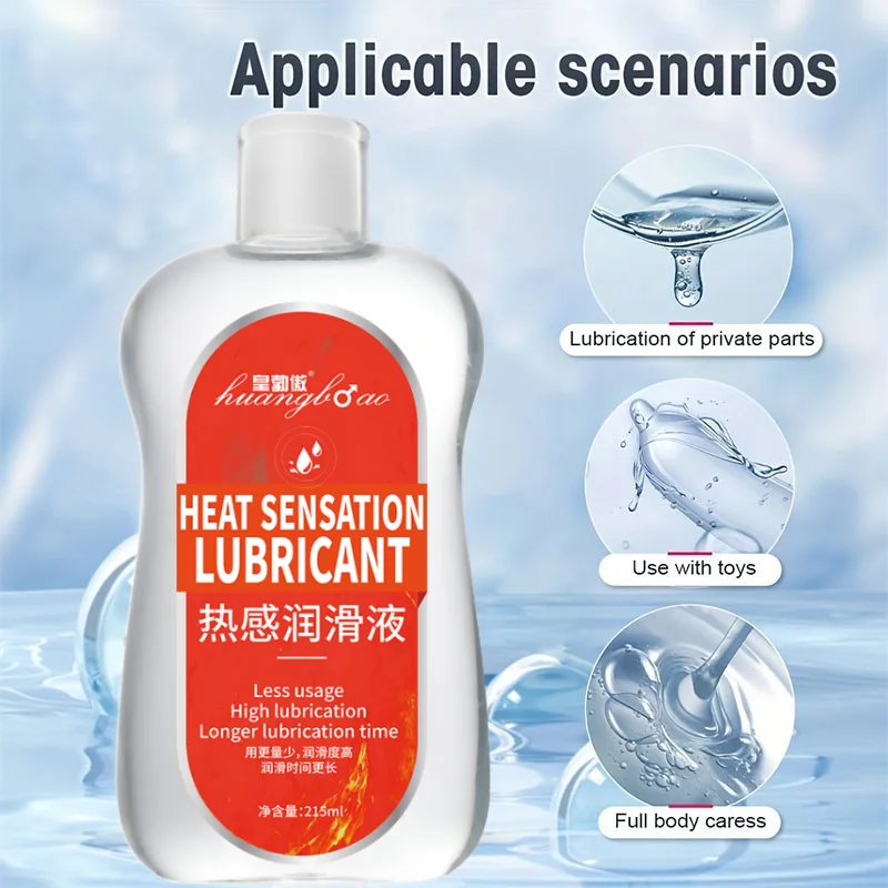 Lubrifiant thermique à base d'eau huile sexuelle Massage de Masturbation huile de cul Anal lubrifiant pour le corps humain pour le sexe 215 ml