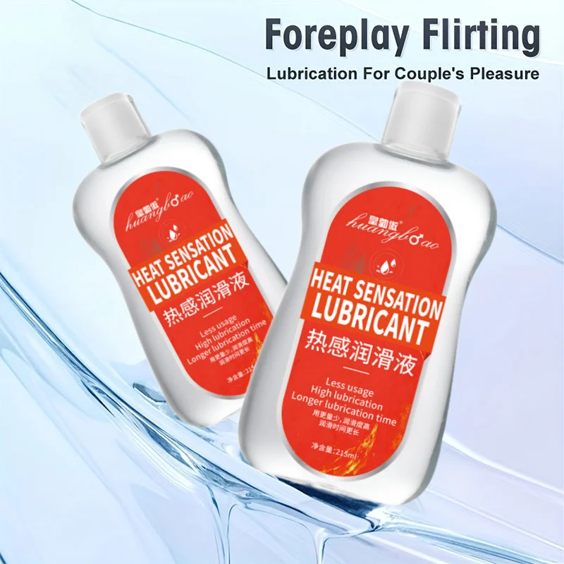 Lubrifiant thermique à base d'eau huile sexuelle Massage de Masturbation huile de cul Anal lubrifiant pour le corps humain pour le sexe 215 ml