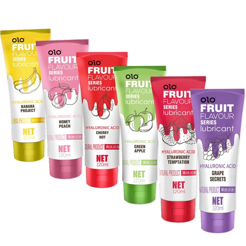 Lubrifiant à saveur fruitée léchable pour sexe Oral, acide hyaluronique, lubrifiant sexuel à base d'eau, sexe Anal pour adultes, Accessoires sexuels