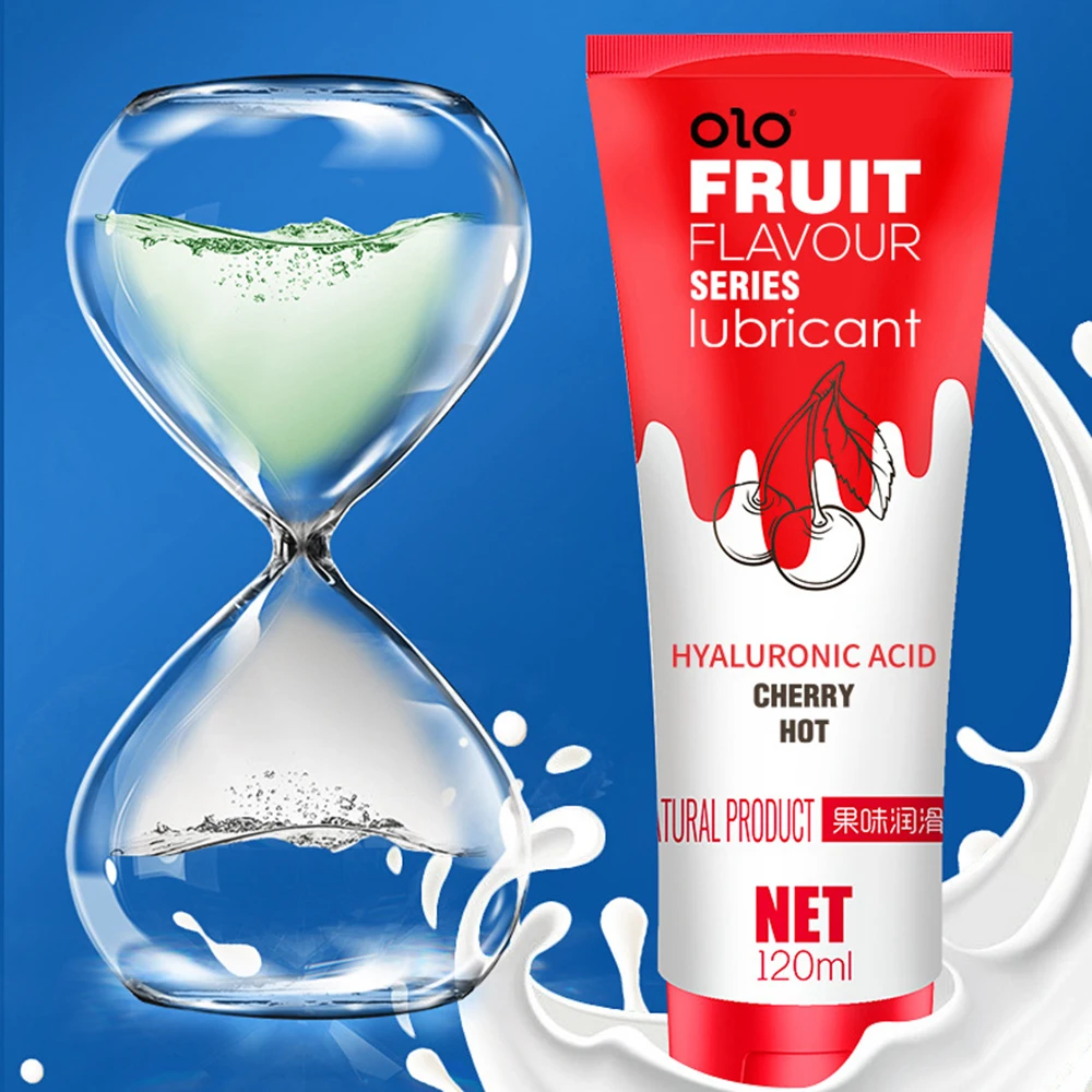 Lubrifiant à saveur fruitée léchable pour sexe Oral, acide hyaluronique, lubrifiant sexuel à base d'eau, sexe Anal pour adultes, Accessoires sexuels