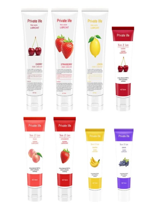 Meilleure vente nouveau type de lubrifiant sexuel, gel de lubrification à base d'eau au goût de fruit, lubrification anale féminine, lubrifiant sexuel vaginal