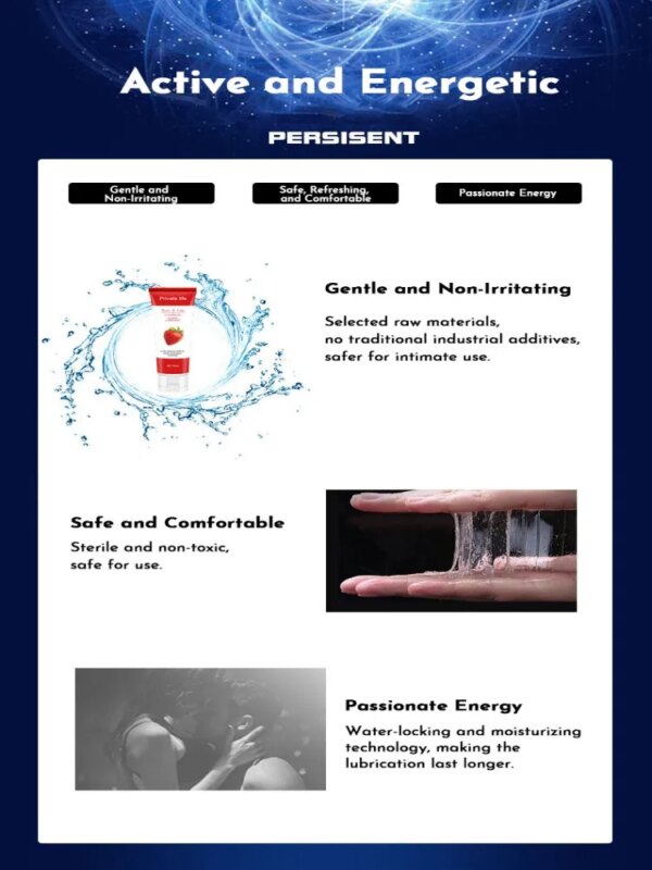 Meilleure vente nouveau type de lubrifiant sexuel, gel de lubrification à base d'eau au goût de fruit, lubrification anale féminine, lubrifiant sexuel vaginal – Image 5