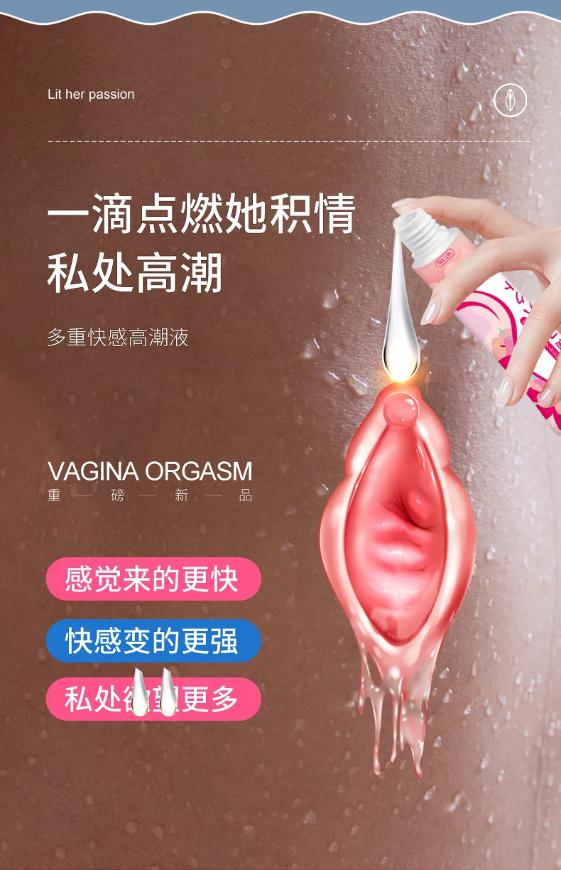 Lubrifiant pour le sexe lubrifiant à base d'eau pour les femmes graisse d'orgasme rapide Gel Vaginal Oral facile à nettoyer jouet sexuel Masturbation adulte 20g