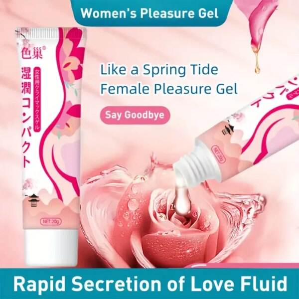 Lubrifiant pour le sexe lubrifiant à base d'eau pour les femmes graisse d'orgasme rapide Gel Vaginal Oral facile à nettoyer jouet sexuel Masturbation adulte 20g