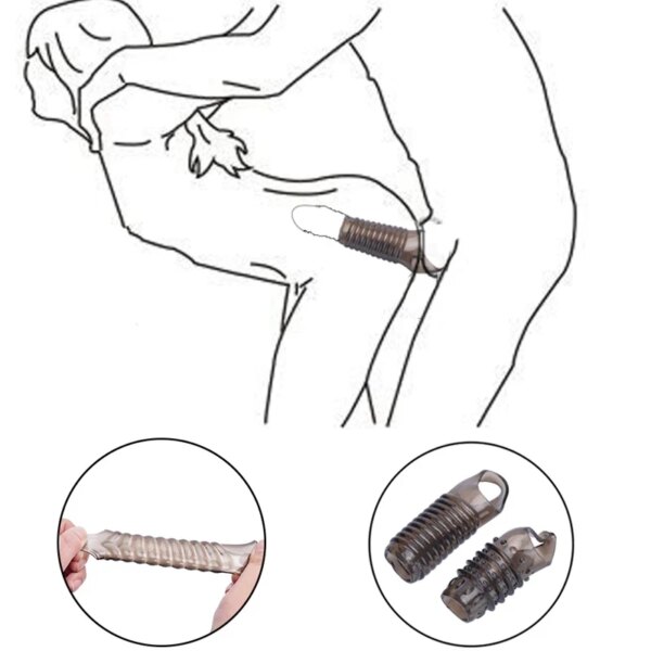 Anneau de pénis masculin retarde l'éjaculation érection plus forte préservatif en Silicone anneau de coq Couples masturbation jouets sexuels pour homme Gay adulte 18