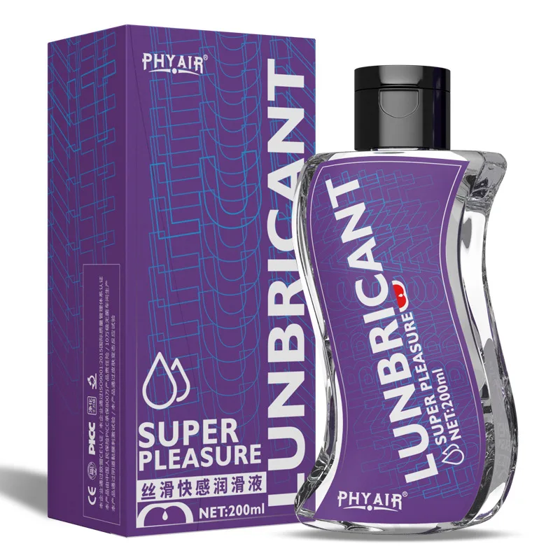Lubrifiant Sexuel à Base d'Eau et d'Acide Hyaluronique de Grande Capacité, Gel pour Couple, Vagin, Anal, Jouet Sexuel, Boutique pour Adulte, 200ml