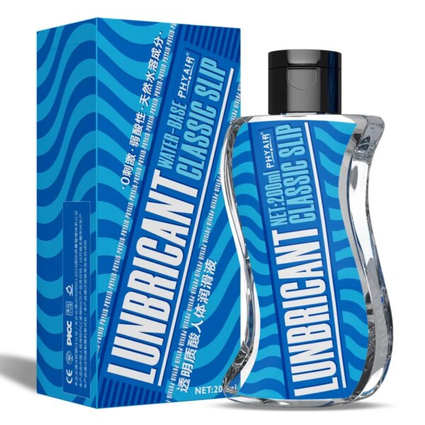 Lubrifiant Sexuel à Base d'Eau et d'Acide Hyaluronique de Grande Capacité, Gel pour Couple, Vagin, Anal, Jouet Sexuel, Boutique pour Adulte, 200ml – Image 3