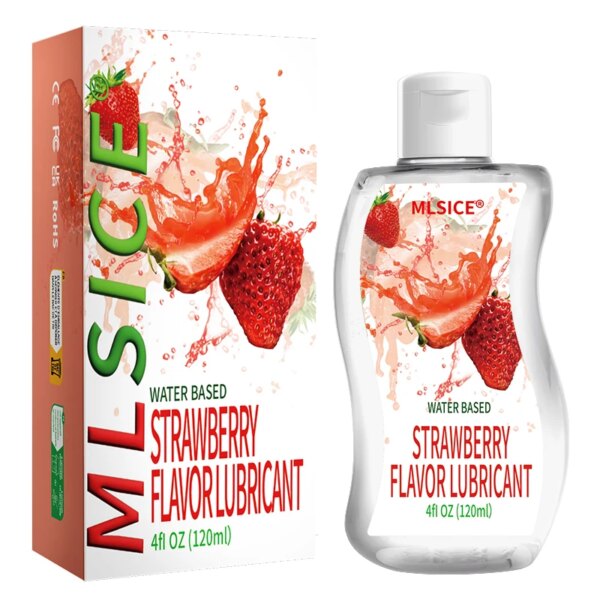 Lubrifiant pour le sexe fruité fraise amour Gel lubrifiant Anal pour séance huile lubrifiant à base d'eau Gay Vaginal Ora pour orgasme adulte – Image 2