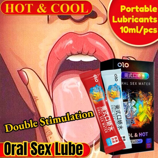 Fluide lubrifiant comestible pour pipe à eau, sensation chaude et fraîche, lubrifiant à Double stimulation, flirt, jouet sexuel passionnant, Sexshop pour adultes