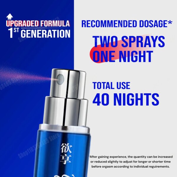 Spray retardateur longue durée pour hommes, 60 minutes, huile pour agrandissement du pénis, Spray sexuel – Image 2