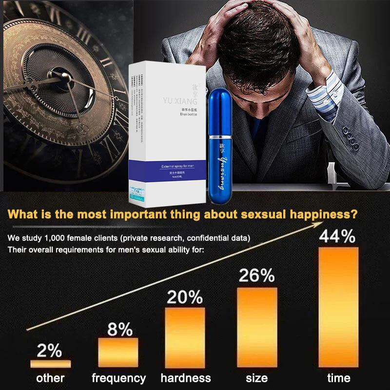 Spray retardateur longue durée pour hommes, 60 minutes, huile pour agrandissement du pénis, Spray sexuel