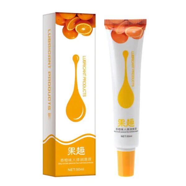 Lubrifiant sexuel comestible à saveur fruitée pour adultes, produits sexuels pour couple, gel anal, vagin, jouets sexuels, eau, 50ml – Image 3