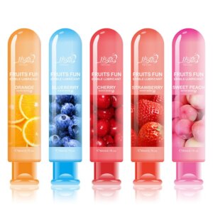 Lubrifiant à lécher lubrifiant fruité passionné corps soluble dans l'eau sexe adulte fort tréfilage facile à utiliser