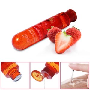 Lubrifiant à lécher lubrifiant fruité passionné corps soluble dans l'eau sexe adulte fort tréfilage facile à utiliser