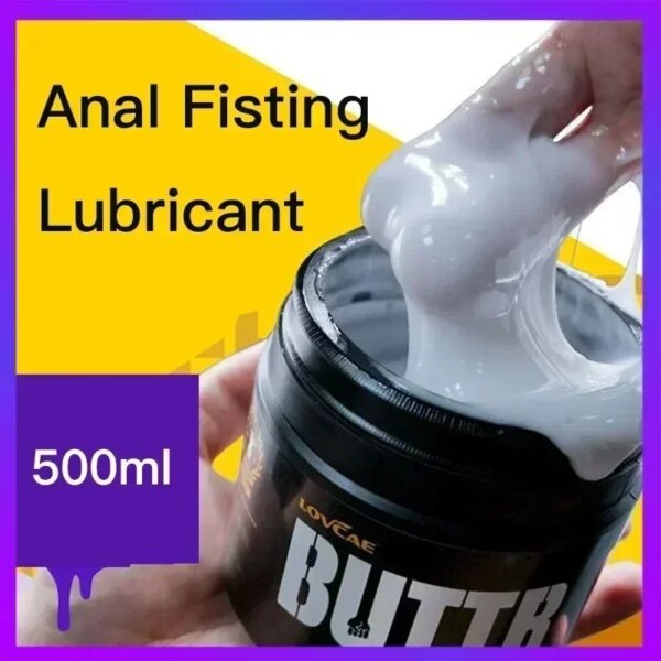 500ml lubrifiant de Fisting sexuel pour hommes crème anale lubrification huile anale Gel femmes Fisting graisse de lubrification des fesses pour adultes gays