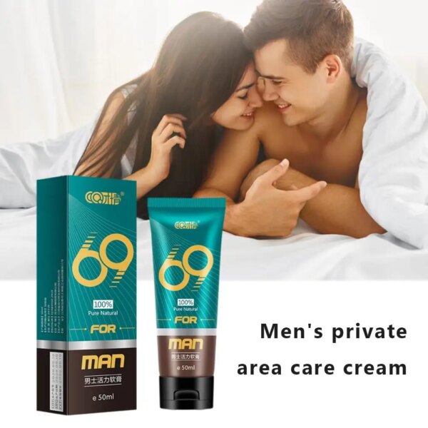 1/2/3 pièces crème d'agrandissement du pénis masculin crème de sexe augmenter la taille mâle retard crème d'érection pour hommes croissance épaissir produits pour adultes – Image 5