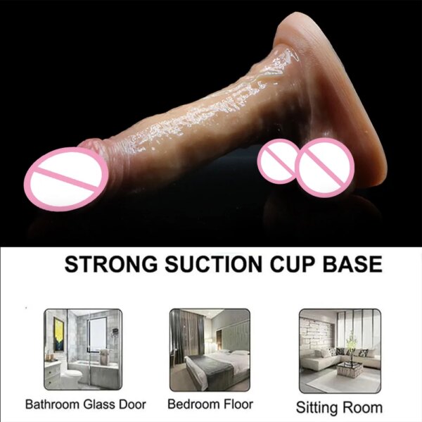 Godes énormes pour femmes, godes Super réalistes, sans vibrateur, jouets sexuels pour femmes, Massage du point G, 18 +, Sex Shop, pénis épais – Image 4