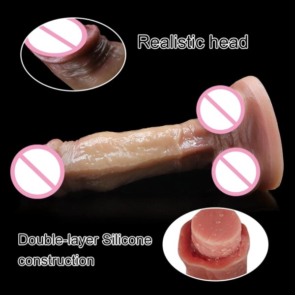 Godes énormes pour femmes, godes Super réalistes, sans vibrateur, jouets sexuels pour femmes, Massage du point G, 18 +, Sex Shop, pénis épais – Image 5
