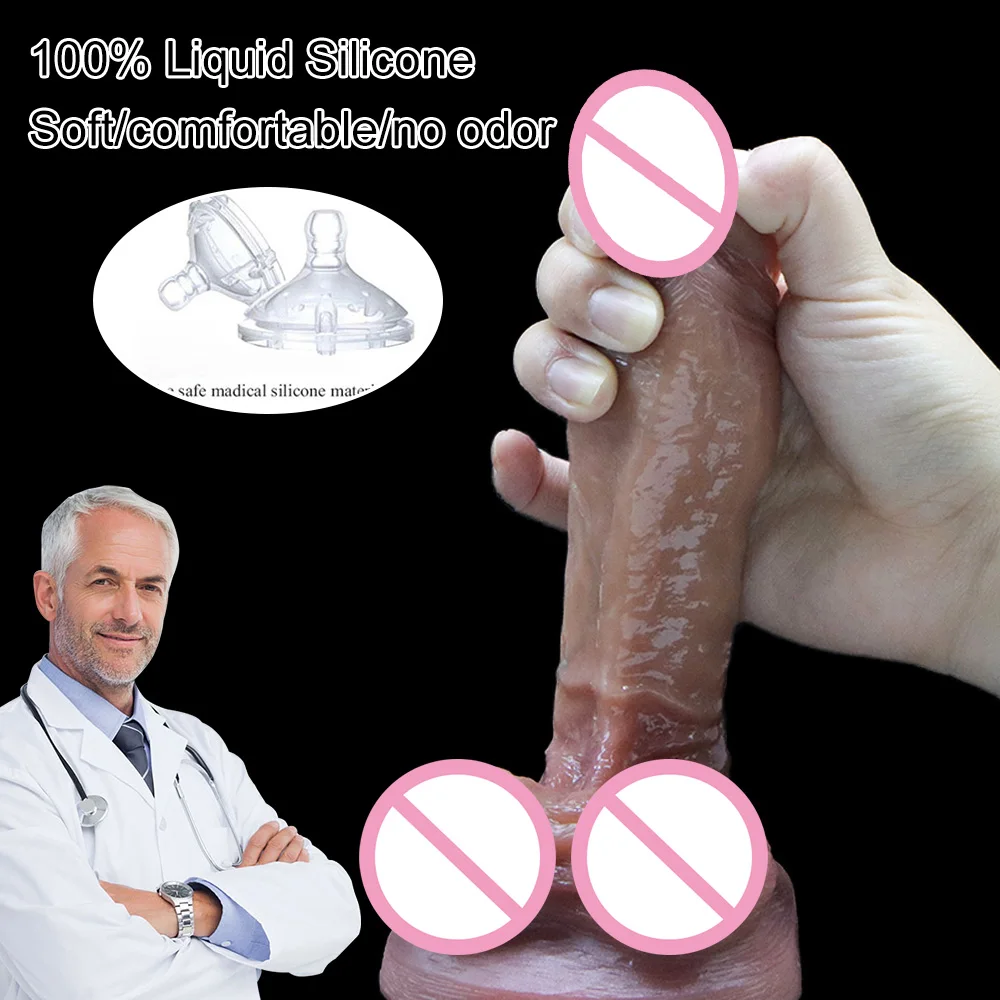 Godes énormes pour femmes, godes Super réalistes, sans vibrateur, jouets sexuels pour femmes, Massage du point G, 18 +, Sex Shop, pénis épais