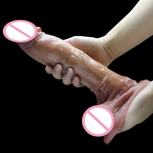 Godes énormes pour femmes, godes Super réalistes, sans vibrateur, jouets sexuels pour femmes, Massage du point G, 18 +, Sex Shop, pénis épais