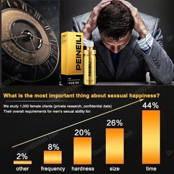 Spray retardateur de 60 minutes pour hommes, produit sexuel pour adultes, Spray à longue durée de retard pour hommes, huile de Massage sexuelle – Image 4