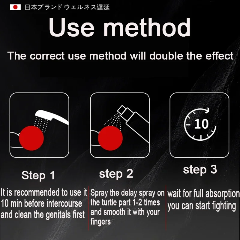 Spray retardateur sexuel pour hommes, usage externe, prolonge le temps sexuel, Spray sexuel déalyé, longue durée, 60 minuates, huile pour agrandissement du pénis