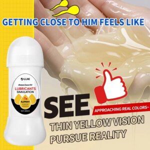Lubrifiant à base d'eau pour hommes et femmes, Imitation sperme, Gel d'amour, lubrifiant Gay, Vaginal, Anal, huile de lubrification, jouets sexuels pour adultes