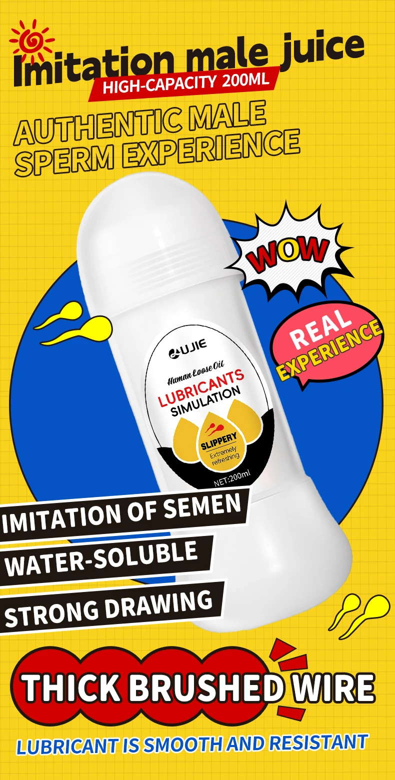Lubrifiant à base d'eau pour hommes et femmes, Imitation sperme, Gel d'amour, lubrifiant Gay, Vaginal, Anal, huile de lubrification, jouets sexuels pour adultes Lubrifiant à base d'eau pour hommes et femmes, Imitation sperme, Gel d'amour, lubrifiant Gay, Vaginal, Anal, huile de lubrification, jouets sexuels pour adultes