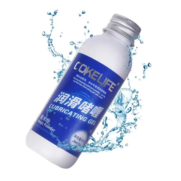 Cokelife lubrifiant magique Gel lubrifiant soluble dans l'eau poudre magique mélange de lubrifiant avec eau huile lubrifiante vaginale graisse pour sexe Anal
