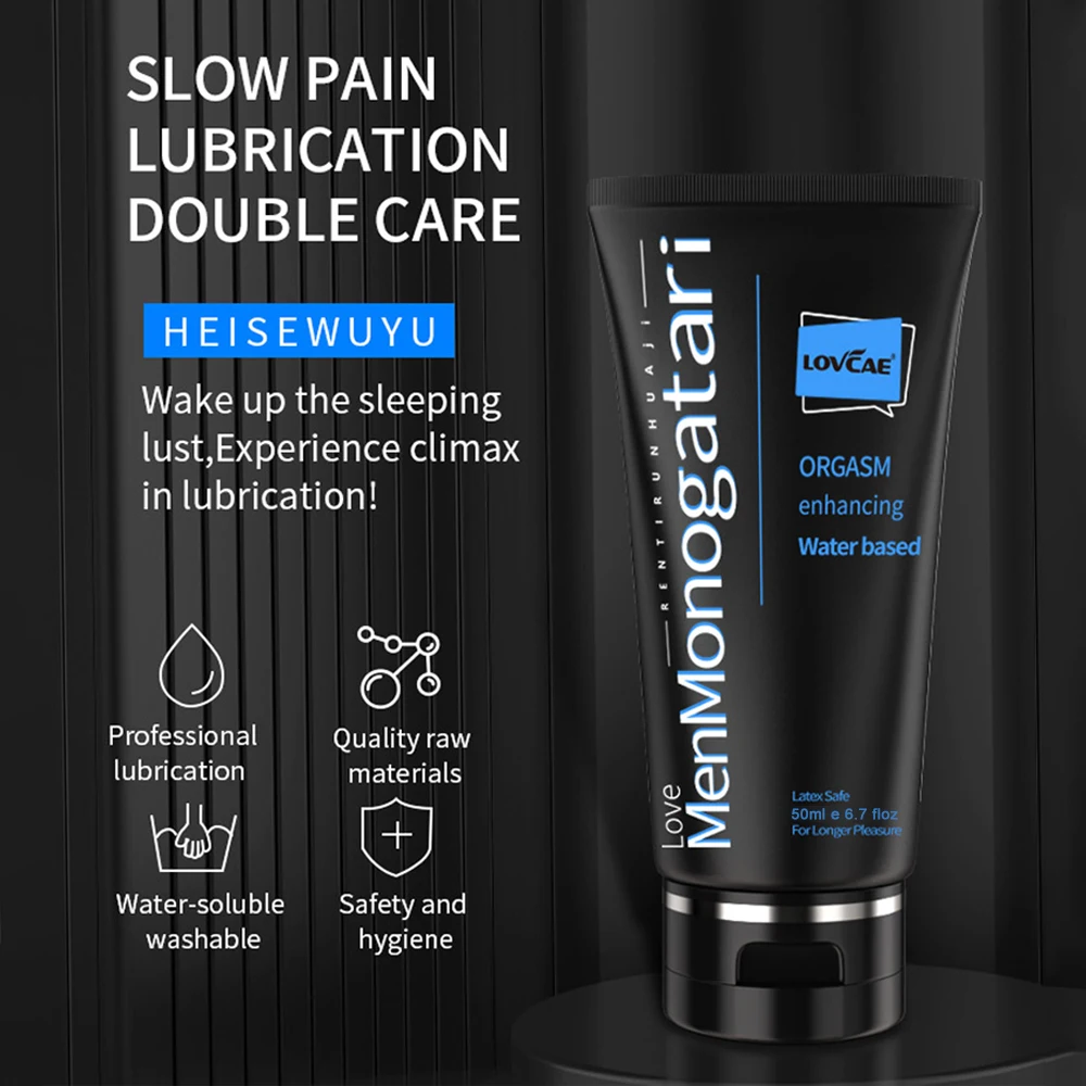 Gel de Lubrification Anale à Base d'Eau pour Homme et Femme, Huile Sexuelle, Jeu de Couple Vaginal, Pénis, Jouets Gay
