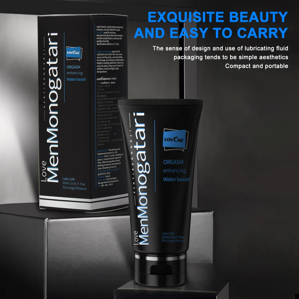 Gel de Lubrification Anale à Base d'Eau pour Homme et Femme, Huile Sexuelle, Jeu de Couple Vaginal, Pénis, Jouets Gay
