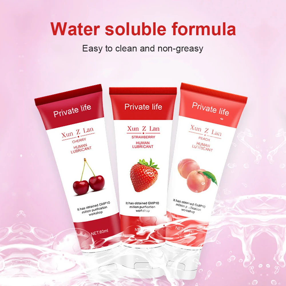 Lubrification à base d'eau de 60ML pour le sexe lubrifiant produits intimes pour adultes jeu de Couple pour Anal vagin pénis jouets gays