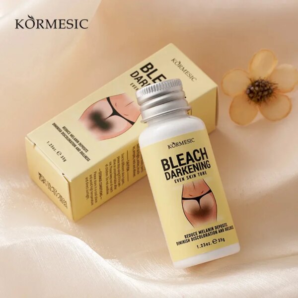 Crème blanchissante pour le corps, parties intimes, sérum blanchissant pour les aisselles, blanchit les fesses et les genoux, éclaircit l'intérieur des cuisses, intime, foncé, élimine la mélanine – Image 4