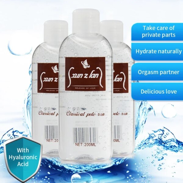 200ml lubrifiant à Base d'eau de sexe huile anale Gel vaginal corps intime SPA huile de Massage japon AV crème lubrifiante pour adultes Masturbation – Image 4