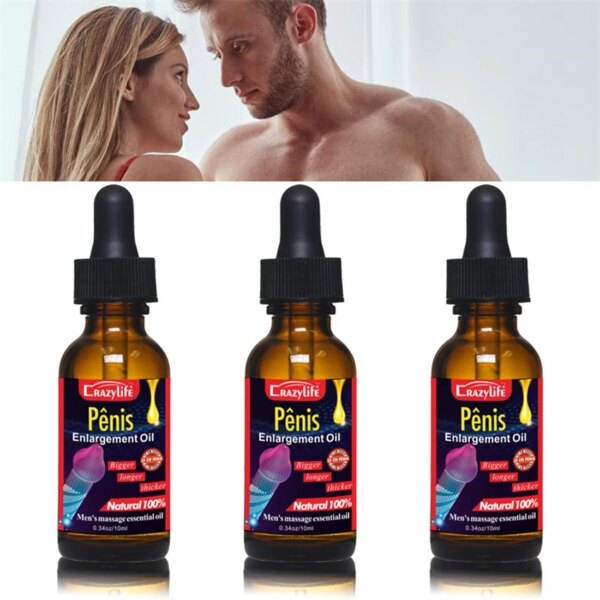 Huile d'agrandissement du pénis pour hommes adultes, croissance de la grosse bite, amélioration de l'érection, huile de massage, soins personnels masculins, retard d'orgasme sexy, produit de sexe liquide – Image 5